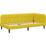  Kutni okvir kreveta Žuta 90 x 190 cm Baršun | shoptok.hr