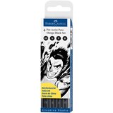 Faber-Castell Flomasteri Art Pen PITT Manga Black - set Etui 4kom B-F-S-XS (Faber) Cijene