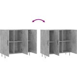  Komoda siva boja betona 90x34x80 cm od konstruiranog drva | shoptok.hr