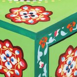  Ručno obojena komoda šarena 70x35x60 cm od masivnog drva manga | shoptok.hr