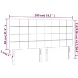  Uzglavlje svjetlosivo 200x5x118/128 cm baršunasto | shoptok.hr