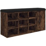  Klupa za cipele boja dimljenog hrasta 102 x 32 x 50 cm drvena | shoptok.hr