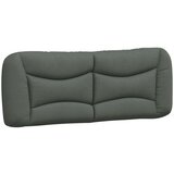  Postelja z vzmetnico temno siva 140x200 cm blago | Shoptok.si