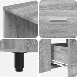  Toaletna jedinica Siva Sonoma 80 x 35 x 60 cm Konstruirano drvo | shoptok.hr