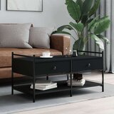  Stolić za kavu crni 99x50x50 cm od konstruiranog drva | shoptok.hr