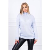 Kesi Blue sweater with high neckline Cene