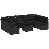  Set sofe 10 kom. Crna poliratan | shoptok.hr