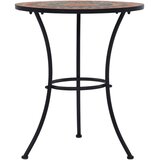 Bistro stolić s mozaikom narančasto-sivi 60 cm keramički | Eponuda.ba