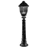 Opviq Vanjska lampa BSU-68210-BKR-B, 100 cm, Podna, IP65, E27, 60W, Smeđa | Eponuda.ba