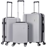 ORNELLI Set potovalnih kovčkov Aristo, silver (29457) | Shoptok.si