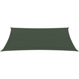  Senčno jadro 160 g/m² temno zeleno 5x6 m HDPE | Shoptok.si