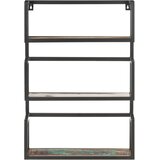  Zidna polica 60 x 20 x 85 cm od masivnog obnovljenog drva | shoptok.hr