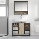 Ormarić za umivaonik u kupaonici, hrast Sonoma, 80x33x60 cm, inženjerski drvo | shoptok.hr
