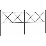  Metalno zamjensko uzglavlje crno 180 cm | shoptok.hr
