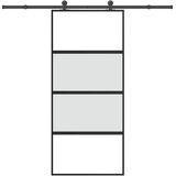  Klizna vrata s priborom 90 x 205 cm kaljeno staklo i aluminij Cijene