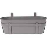  Metalna tegla ŽARDINJERA L37 CM BEŽ S DRŽAČEM | shoptok.hr