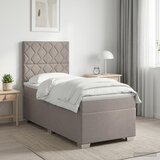  Boxspring krevet s madracem Sivosmeđa 100 x 200 cm Tkanina | shoptok.hr
