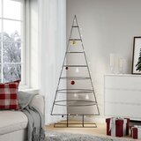 vidaXL Kovinska novoletna jelka za dekoracijo črna 180 cm | Shoptok.si