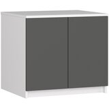AKORD Star Nadgradna Omarica Za Garderobno Omaro, 2 Vrata, Bela/Siva, (5000331740) | Shoptok.si