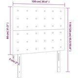  Posteljno vzglavje 2 kosa temno sivo 100x5x78/88 cm žamet, (20793088) | Shoptok.si