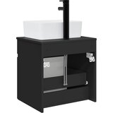  Umivaonik s policom za zid Crna 49 x 41 x 63 cm | Eponuda.com