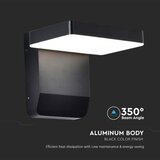  LED spoljašnja zidna fleksibilna svetiljka LED/17W/230V IP65 3000K crna | Eponuda.com