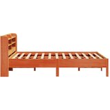  Okvir kreveta bez madraca voštano smeđi 135x190 cm od borovine | shoptok.hr