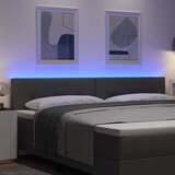  LED glava kreveta s LED trakama Tamno siva 200 cm tkanina | shoptok.hr