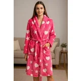 Bade mantil - Roze sa srcima (S, M, L, XL, XXL)