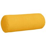vidaXL Blazine 2 pcs Svetlo rumena Ø 25 x 70 cm Žametna tkanina | Shoptok.si