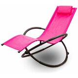 Shumee Vrtni ležalnik, lounge rocker za na teraso, roza, super svetel, (21214763) Cene