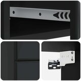  Stenski nočni omarici Črna 34,5 x 33 x 40 cm Inženirski les, (5000233471) | Shoptok.si