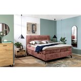 Esposa POSTELJA BOXSPRING 160 cm x 200 cm , tekstil rdečerjava | Shoptok.si