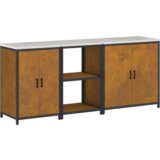 vidaXL Kuhinjski komplet za shranjevanje 3 pcs Rjav 210 x 50 x 92 cm | Shoptok.si