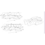 Bobochic Paris Smeđe-siva sklopiva/s prostorom za odlaganje kutna garnitura od šenila (s lijevim kutom/u obliku slova L) Everest – | shoptok.hr