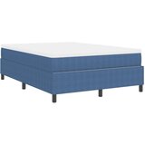  postelja z box springom z vzmetnico modra 140x200 cm žametna tkanina, (22081272) | Shoptok.si