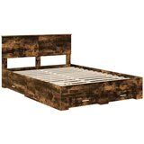  Konstrukcija postelje z vzglavjem Dimljeni oreh 140 x 190 cm, (5000103353) | Shoptok.si