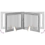  Vrata za pse s postoljem 2 pcs Siva sonoma 100 x 80 cm | shoptok.hr