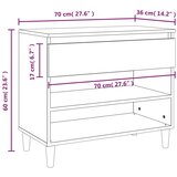 Ormarić za cipele bijeli 70 x 36 x 60 cm od konstruiranog drva | shoptok.hr