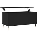 Maison Chic Klubska mizica - kavna mizica - Nizka mizica črna 90x44,5x45 cm inženirski les, (21753576) Cene