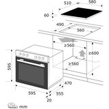 EXQUISIT Izvrstna vgradna pecica - v mat EHE367-U-120-Set komplet crni barvi, elektricni komplet pecice. | Shoptok.si
