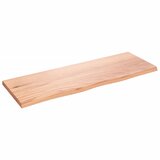  Zidna polica svjetlosmeđa 80 x 30 x 2 cm od obrađene hrastovine | Eponuda.com