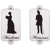 Antic Line set od 2 znaka za toalet Madame Monsieur Cijene