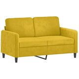  2-dijelni set sofa s jastucima žuti baršunasti | shoptok.hr