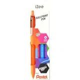 pritisk kemični svinčnik iZee, etui za 4, trendovske barve, (21655889)