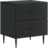  Noćni ormar Crna 43 x 34 5 x 47 5 cm Konstruirano drvo - Crna 1 | shoptok.hr
