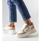 Gemre White sneakers with pink insert Plouffe | ePonuda.com