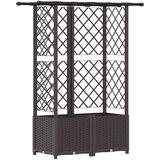  Povišeni krevet s mrežom i krovom Smeđa 124,5 x 40 x 138 cm PP | Eponuda.com