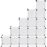  Kockasti organizator za pohranu s 15 kocki prozirni PP | Eponuda.com