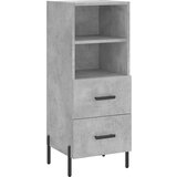 Maison Chic Komoda - Predalnik betonsko siva 34,5x34x90 cm inženirski les, (21718148) Cene